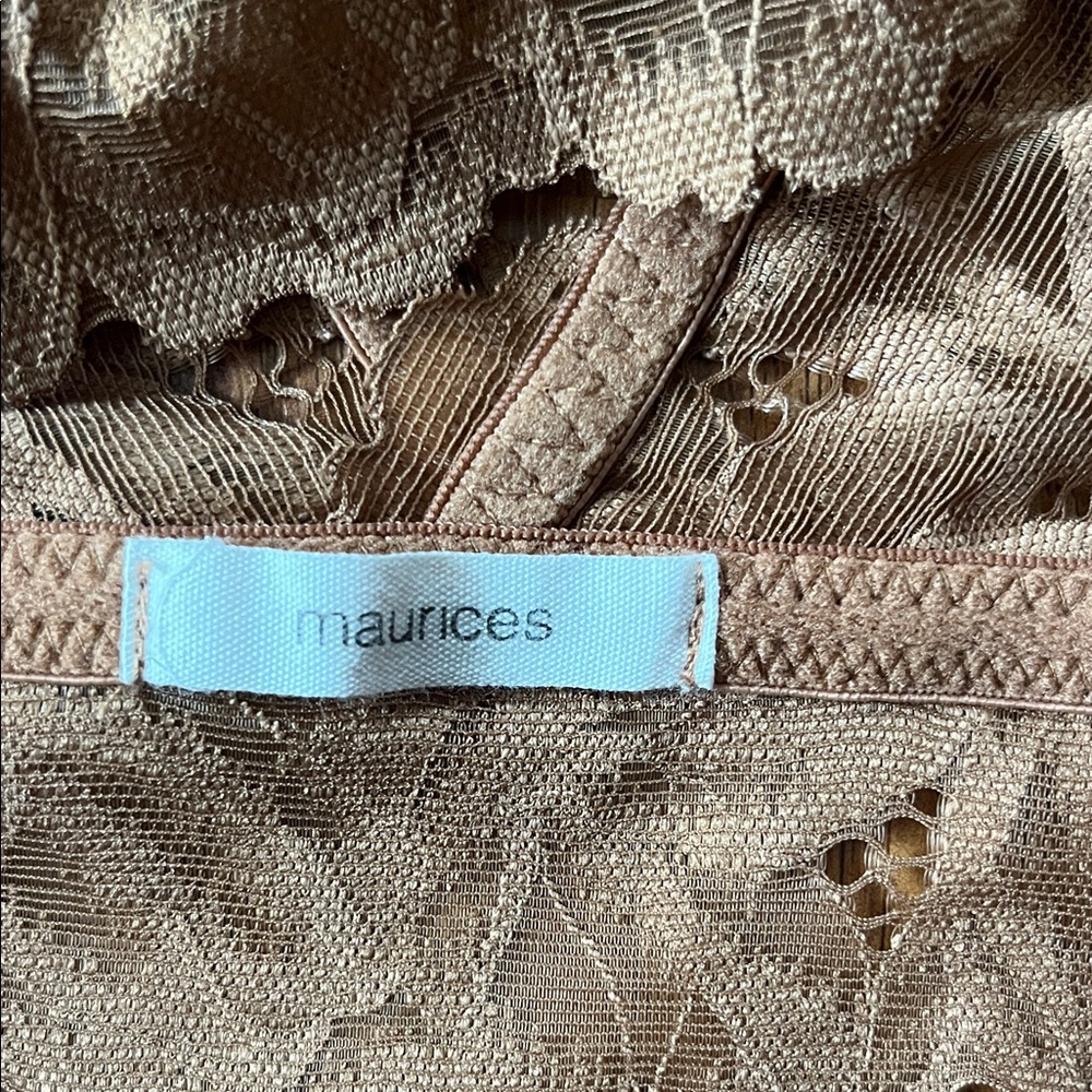 New Maurices Lace Bralette in Brown - Picture 2 of 16